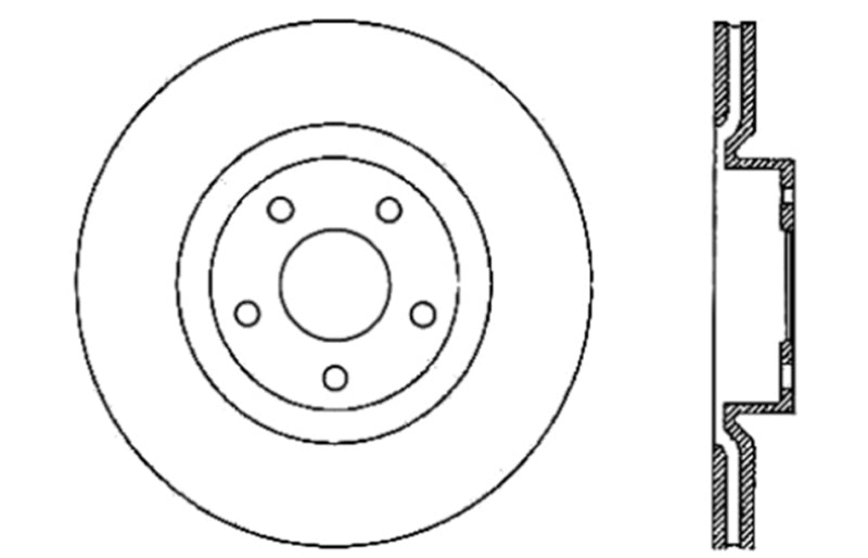 Load image into Gallery viewer, Stoptech 127.62085R ST Slot &amp; Drill Brake Rotors
