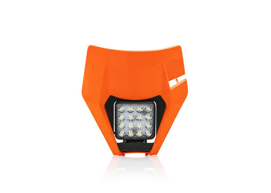 Acerbis 2801985226 VSL LED Headlight for Husqvarna/KTM - Orange