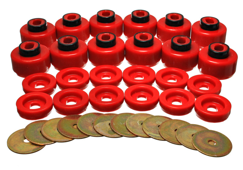Load image into Gallery viewer, Energy Suspension 3.4156R ES Body Mounts - Red
