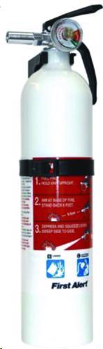 First Alert FE5R-PWCNA Multi-Purpose Dry Chemical Fire Extinguisher - 5B:C - White
