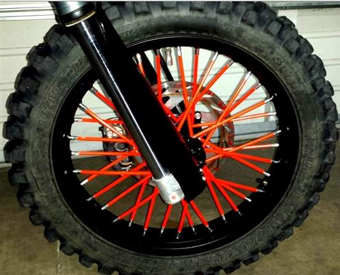 Bykas SN-O Spoke Wraps - Neon Orange