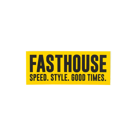 Fasthouse 3290-0503-00 Good Times Sticker - Yellow