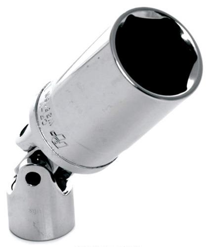 Performance Tools W38165 3/8in. Drive 6pt. Flexible Extension Spark Plug Socket - 13/16in.