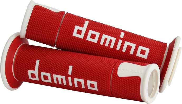 Domino A45041C4642B7-0 A450 Road Racing Grip -  Red/White