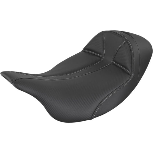 Saddlemen 808-07B-0042EXT Extended Reach Seat with Backrest Option - Smooth Saddlehyde