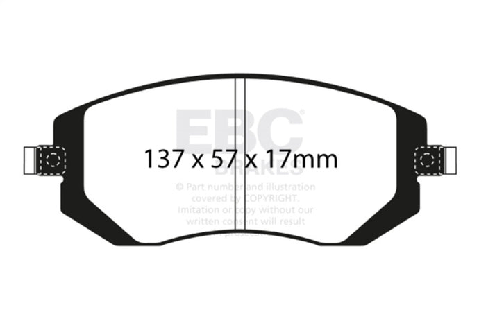 Ebc DP21661 EBC Greenstuff Brake Pad Sets