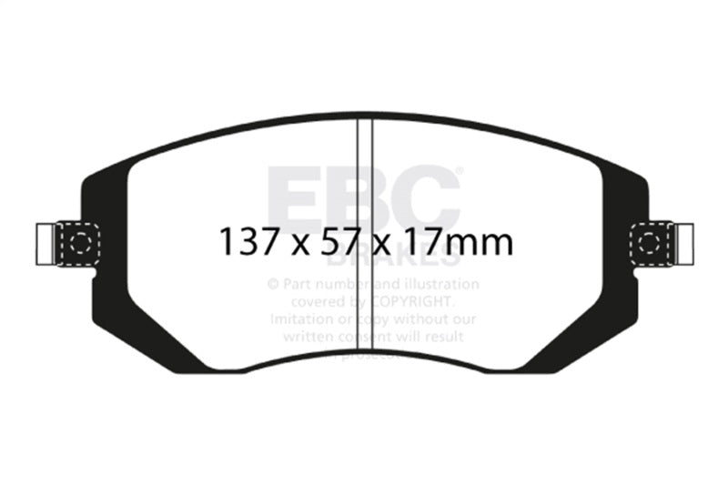 Load image into Gallery viewer, Ebc DP21661 EBC Greenstuff Brake Pad Sets
