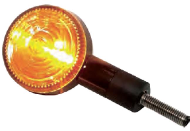 K&S Technologies 25-9563 DOT Approved LED Turn Signals - Black with Amber Lens