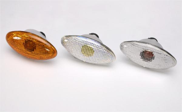K&S Technologies 25-8275 Flush Mount Marker Lights - Flat Oval Large/Amber Lens - Single Filament