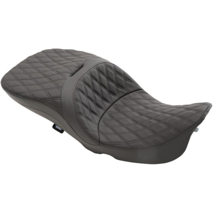 Drag Specialties 0801-1109 Large Touring Seat - Double Diamond Stitch
