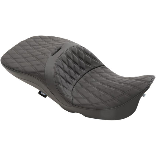 Drag Specialties 0801-1109 Large Touring Seat - Double Diamond Stitch