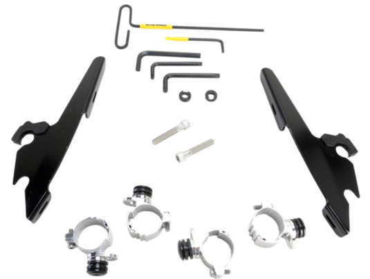 Memphis Shades MEB2009 Trigger-Lock Mount Kit for Batwing Fairing - Black