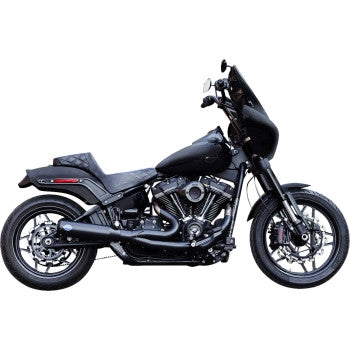 S&S Cycle 550-1104 Qualifier 2-Into-1 Exhaust System - 49 State  - Guardian Black
