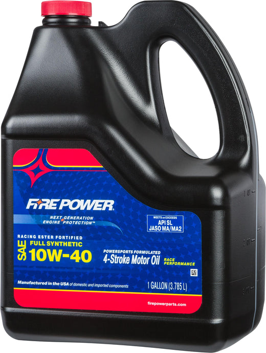 Fire Power 196985 Racing Ester Fortified Full Synthetic Motor Oil - 10w40 - 1gal.