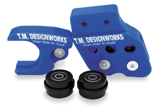 T.M. Designworks RCG-YSM-BU Factory Edition 1 Rear Chain Guide - Blue