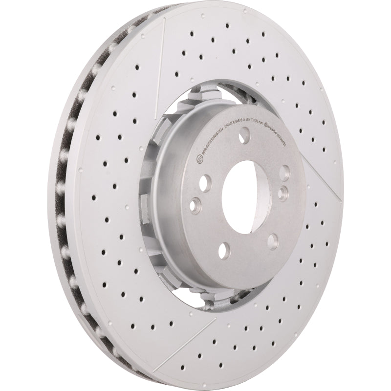 Load image into Gallery viewer, Brembo Oe 09.A945.33 BRE Drilled UV Coated Rotors
