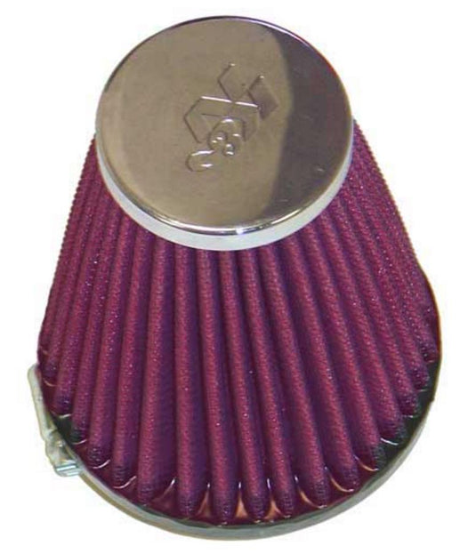 K&N Engineering RC-1920 Universal Round Tapered Air Filter - Chrome End Cap