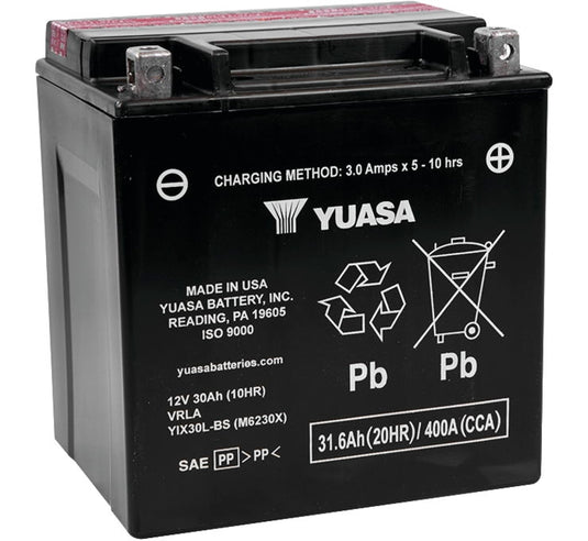 Yuasa YUAM6230X High Performance Maintenance Free Battery - YIX30L-BS