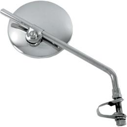 Emgo 20-43000 Universal Clamp-On Mirror - Round, for 7/8in. Bars Either