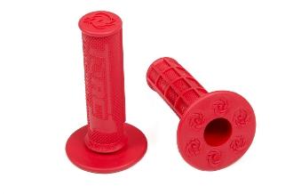 Torc1 Racing 3000-0400 Hole Shot MX Grips - 1/2 Waffle - Soft - Red