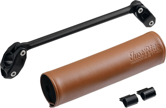 Zeta ZE47-9601 Scrambler Handlebar Pad and Brace Set - 200mm. - Brown