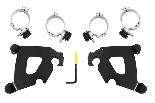 Memphis Shades MEB2034 Trigger-Lock Mount Kit for Cafe Fairing - Black