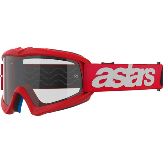 Alpinestars Vision Blaze Youth Goggles (One Size Fits Most, Red/Red / Clear Lens)