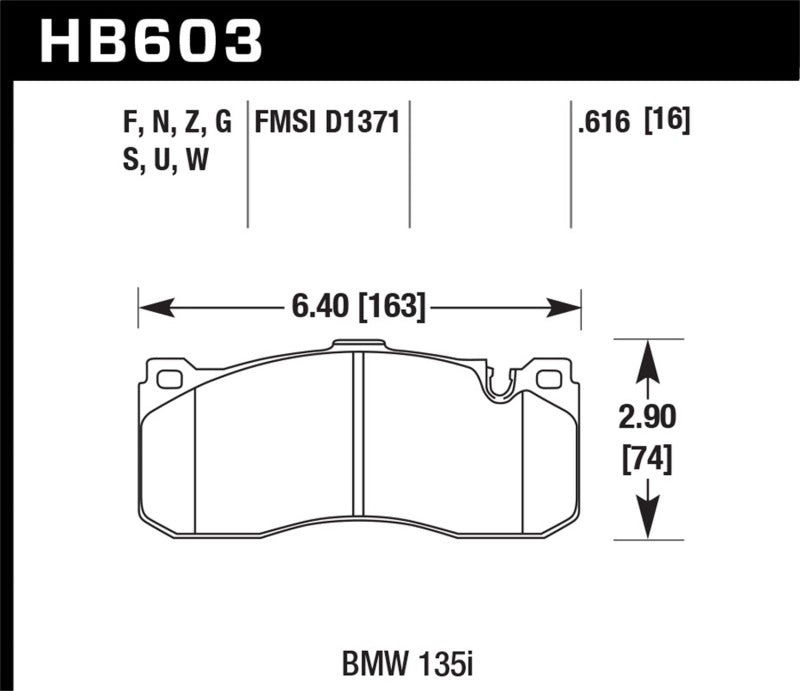 Load image into Gallery viewer, Hawk Performance HB603D.616 HAWK ER-1 Brake Pad Sets
