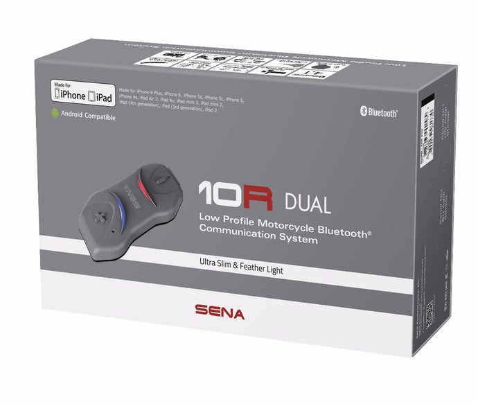 Sena 10R Low Profile Headset W/ Intercom - Dual