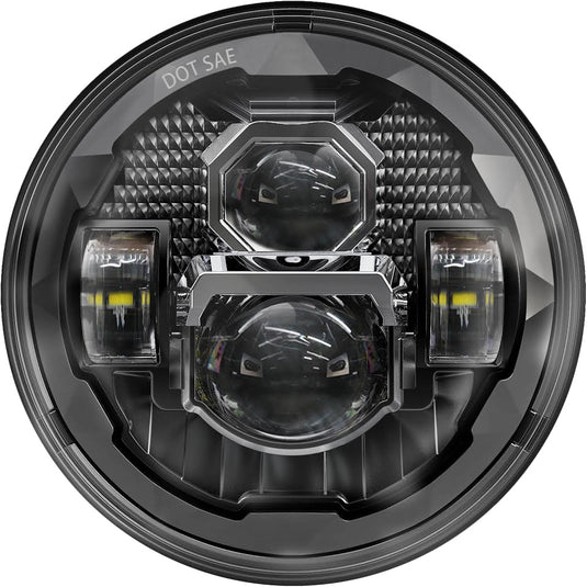 Pathfinder UV7B Rugged Ultra View Headlight - 7in. - Black