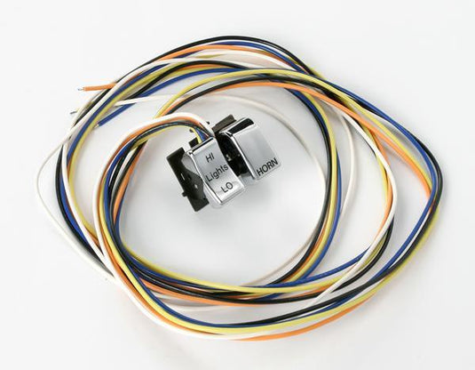 Drag Specialties DS-272257A Handlebar Dimmer and Horn Switches - Chrome