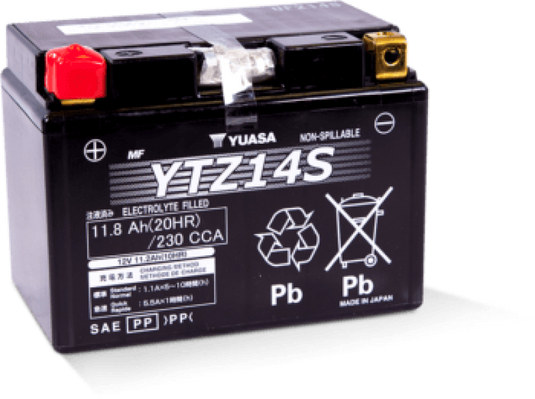 Yuasa Battery YUAM72Z14 YSA Maintenance Free Battery
