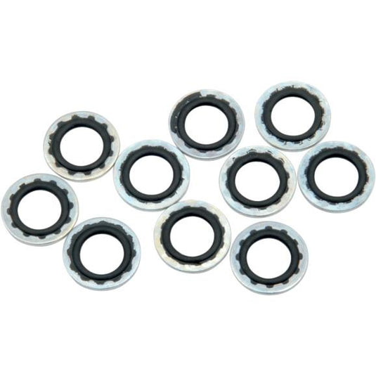 Drag Specialties DS-097014 3/8in. Banjo Bolt Sealing Washers