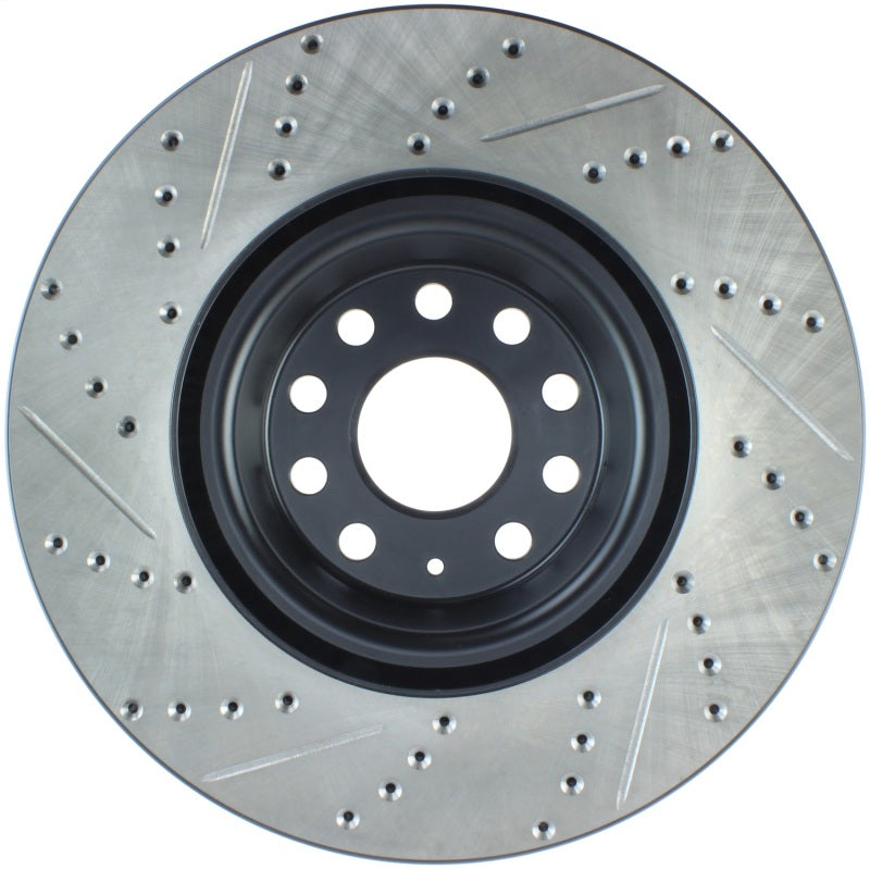 Load image into Gallery viewer, Stoptech 127.33144L ST Slot &amp; Drill Brake Rotors
