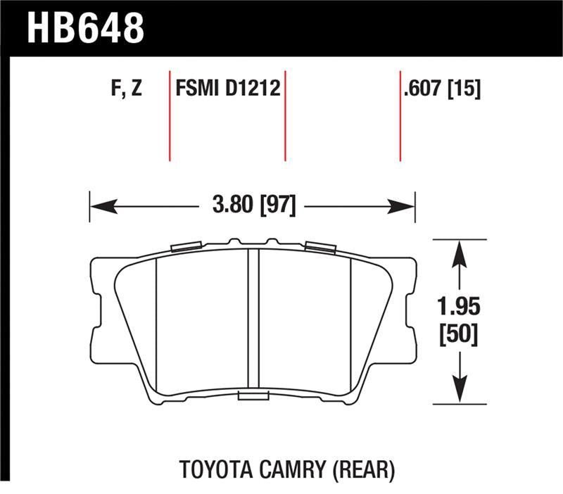 Load image into Gallery viewer, Hawk Performance HB648F.607 HAWK HPS Brake Pad Sets
