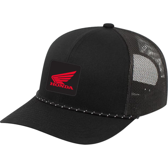 Factory Effex Honda Explorer Braided Snapback Hat (One Size Fits Most, Black)