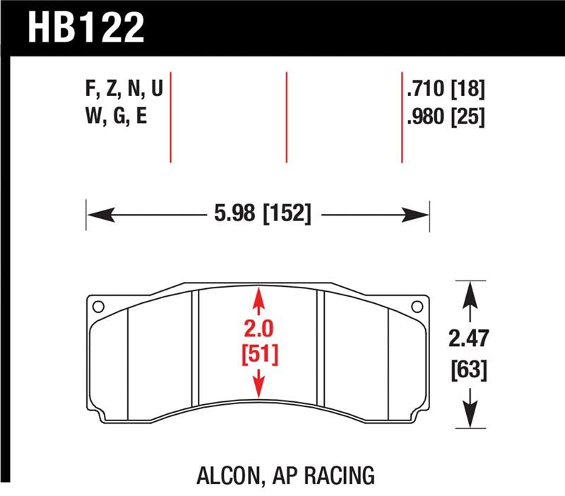 Load image into Gallery viewer, Hawk Performance HB122N.710 HAWK HP+ Brake Pad Sets
