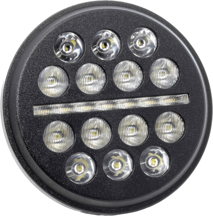 Letric Lighting Co. LLC-LHC-5B 5.75in. LED Headlight - Buck-Shot Style LED - Black