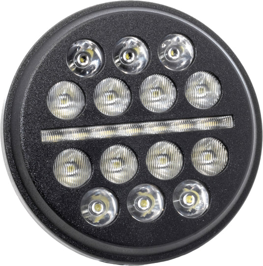 Letric Lighting Co. LLC-LHC-5B 5.75in. LED Headlight - Buck-Shot Style LED - Black