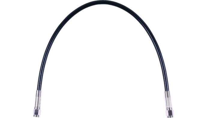 Magnum SBC0500-28 Universal XR Stainless DOT Brake Line - Black with Chrome Fitting - 28in.