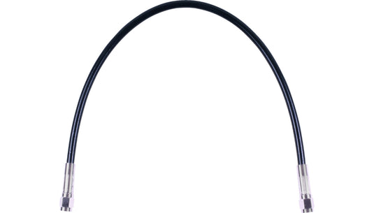 Magnum SBC0500-21 Universal XR Stainless DOT Brake Line - Black with Chrome Fitting - 21in.