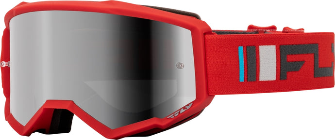 Red/Charcoal / Silver Mirror Smoke Lens