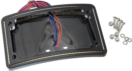 Letric Lighting Co. LLC-CPPL-B6 Perfect Plate-Light Curved LP Frame - Gloss Black