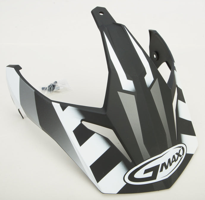 G-Max Visor for GM11D 15 Helmet - Flat Black/White