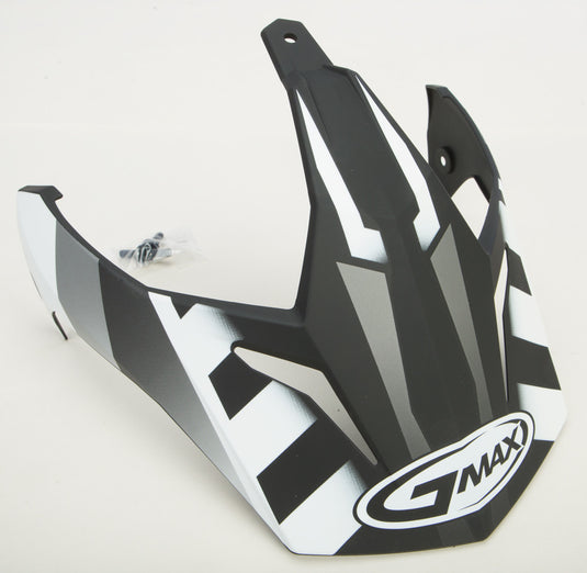 G-Max Visor for GM11D 15 Helmet - Flat Black/White