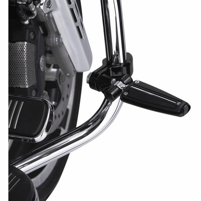Ciro 60022 Highway Peg Mounting Kit for Traditional D Spring Footpegs - Standard Length - Black