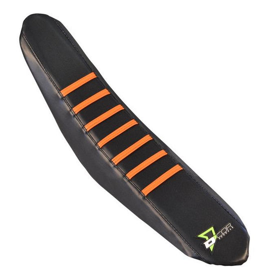 Dcor 30-30-205 Factory Reinforced Seat Cover - Black/Orange Ribs