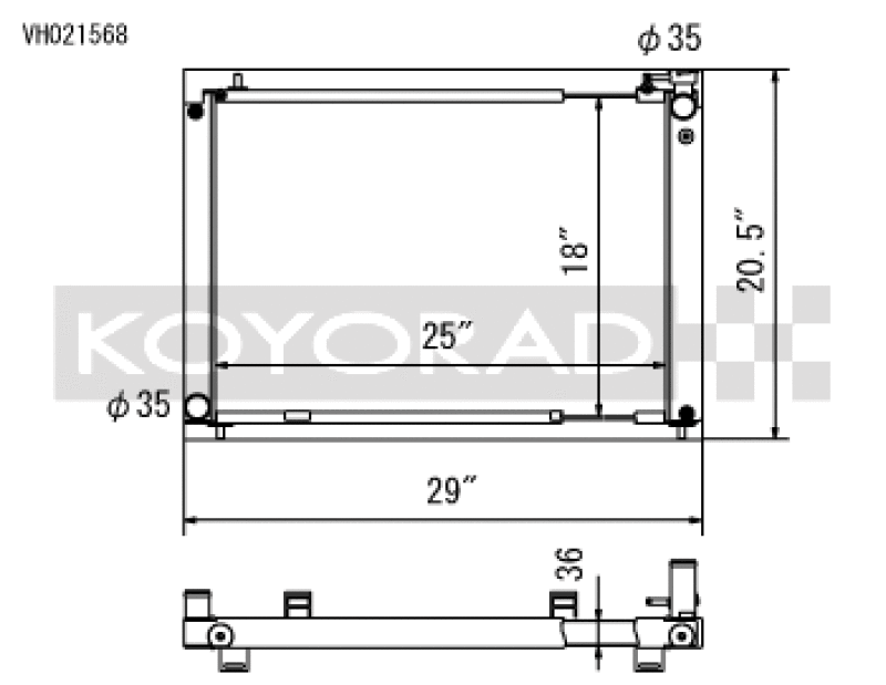 Load image into Gallery viewer, Koyo VH021568 KOY Racing Radiators
