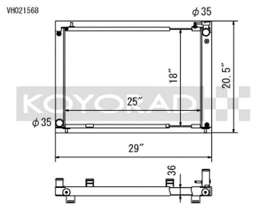 Koyo VH021568 KOY Racing Radiators