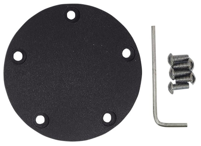 Drag Specialties 0940-1241 Chrome Spherical Radius Points Cover - Wrinkle Black